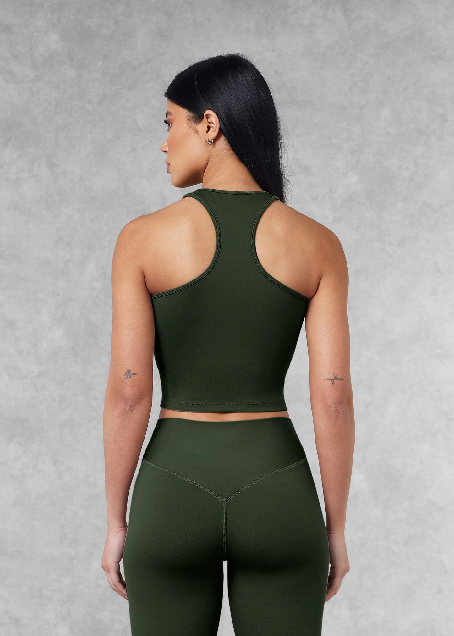 2-in-1 Racerback Top - Khaki