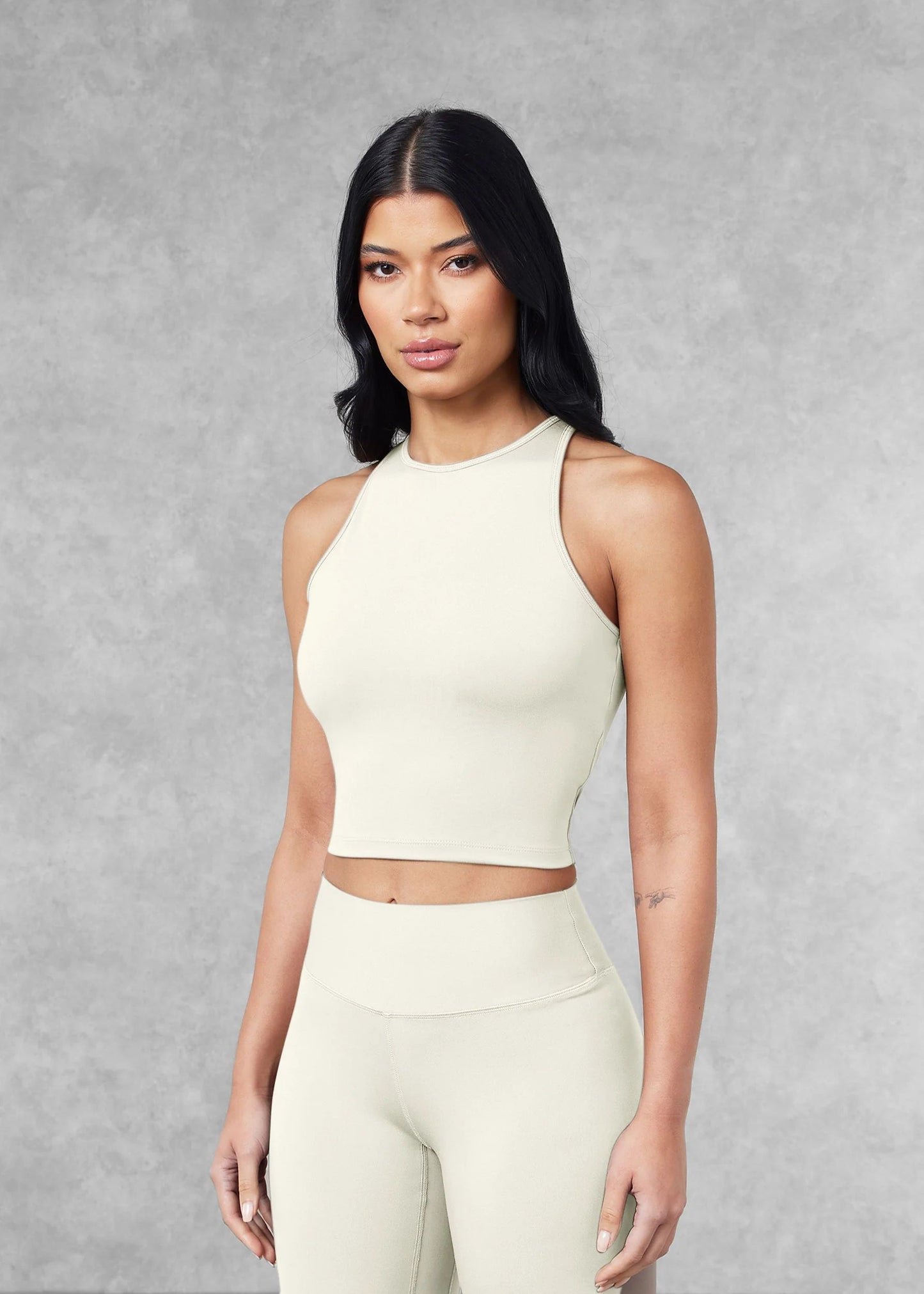 2-in-1 Racerback Top - Off white