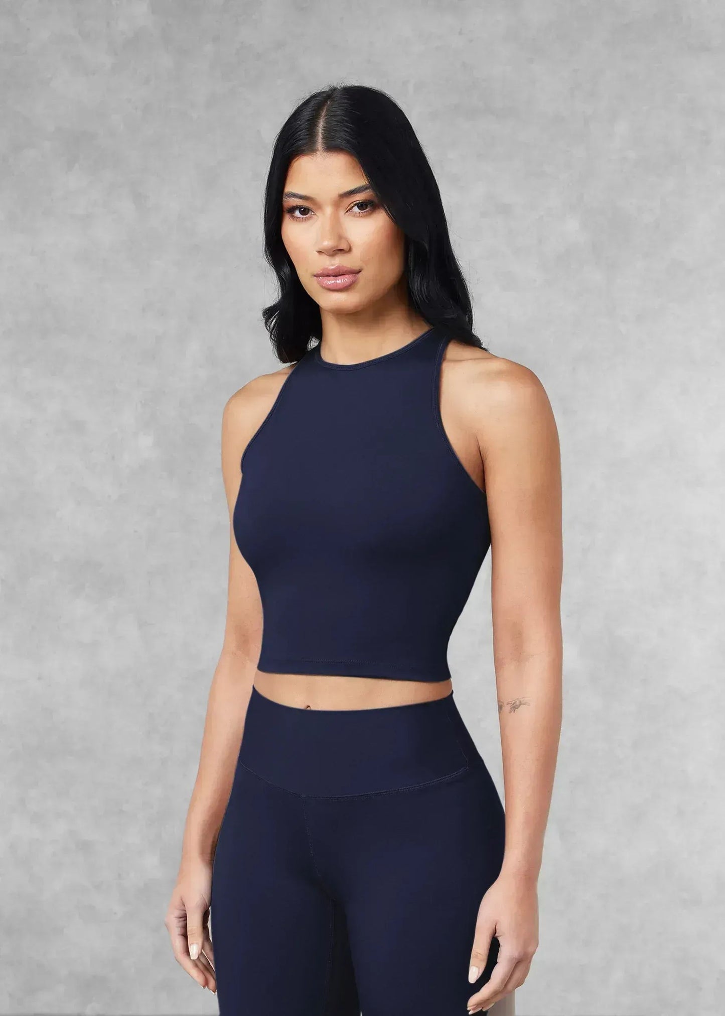 2-in-1 Racerback Top - Navy