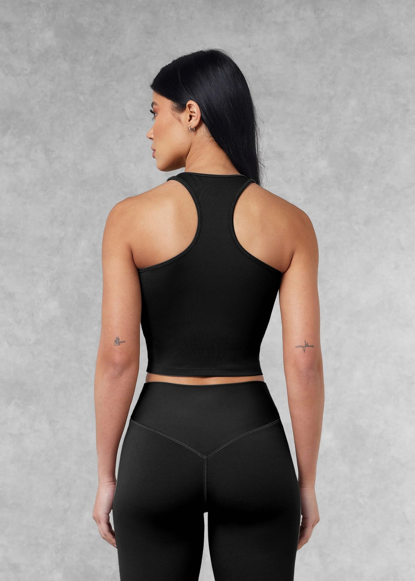 2-in-1 Racerback Top - Black