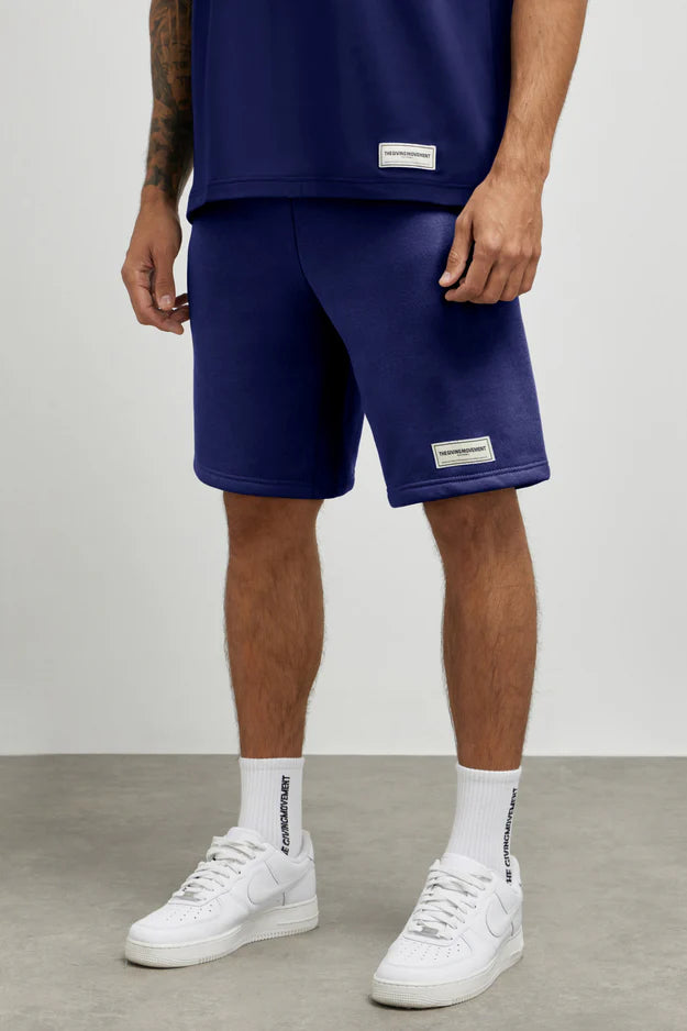 Organic Cotton Blend 10 inch Shorts - Navy